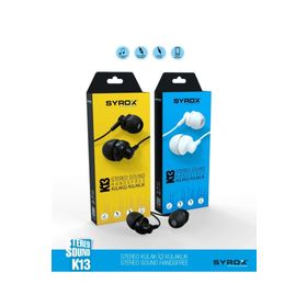 Syrox K13 Mikrofonlu Kulak İçi Kulaklık