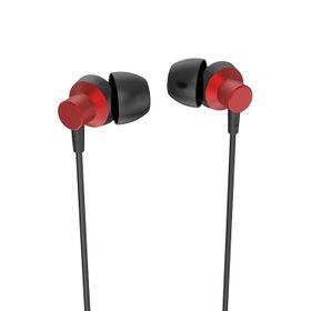 Syrox K15 1.20 mt 3.5 mm AUX Kablolu Mikrofonlu Kırmızı-Siyah Kulak İçi Kulaklık