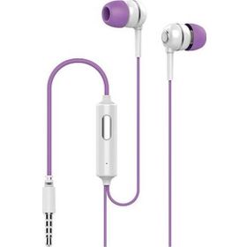 Syrox K7 1.20 mt 3.5 mm AUX Kablolu Mikrofonlu Mor-Beyaz Kulak İçi Kulaklık