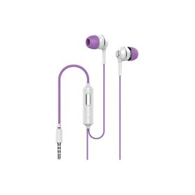 Syrox K7 1.20 mt 3.5 mm AUX Kablolu Mikrofonlu Mor-Beyaz Kulak İçi Kulaklık