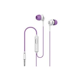 Syrox K7 1.20 mt 3.5 mm AUX Kablolu Mikrofonlu Mor-Beyaz Kulak İçi Kulaklık