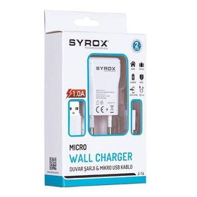 Syrox Mikro USB 1A Şarj Cihazı