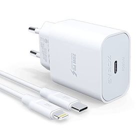 Syrox PD20L Şarj Aleti 3.0A PD 20W Beyaz Type-C To Lightning Kablo Set