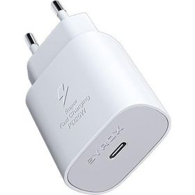 Syrox PD25B 25W PD 3A Beyaz Type-C Çıkışlı Şarj Adaptörü Başlık