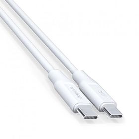 Syrox PD25TK Type-C To Type-C PD 25W 1 mt Beyaz Hızlı Data/Şarj Kablosu