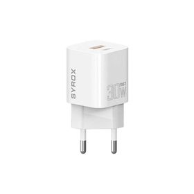 Syrox PDQ30B 30W PD QC 4.0 1X USB-A+1X Type-C Port Çıkışlı Şarj Cihazı