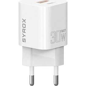 Syrox PDQ30B 30W PD QC 4.0 1X USB-A+1X Type-C Port Çıkışlı Şarj Cihazı