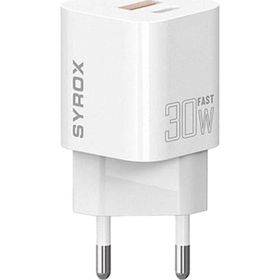 Syrox PDQ30B 30W PD QC 4.0 1X USB-A+1X Type-C Port Çıkışlı Şarj Cihazı