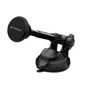 Syrox PH32 Çok Fonksiyonlu Açı Ayarlı Vantuzlu Mıknatıslı Siyah Araç İçi Telefon Tutucu
