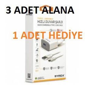 Syrox Q22 Type-C Hızlı Şarj Seti