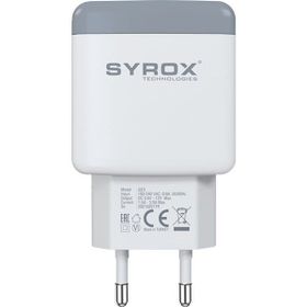 Syrox Q33 3.0A 18W Beyaz Hızlı USB Duvar Şarj Adaptörü Başlık