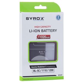 Syrox SYX-B107 Nokia BL-5C 1020 mAh Batarya
