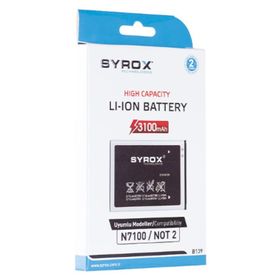 Syrox SYX-B139 Samsung Note 2 3100 mAh Batarya