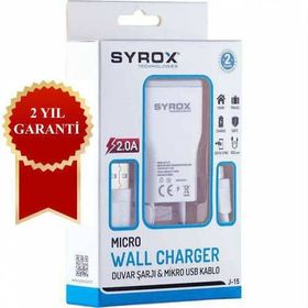 Syrox SYX-J15 Micro Android USB Şarj Cihazı