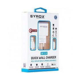 Syrox SYX-Q20 Android Uyumlu Hızlı Şarj Seti