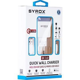 Syrox SYX-Q30 Samsung 3 Amper Hızlı Ev Şarjı