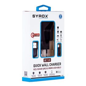 Syrox SYX-Q30 Samsung 3 Amper Hızlı Ev Şarjı