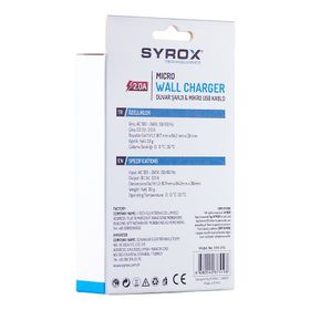 Syrox Ultron X-1 4.5G Uyumlu Şarj Aleti