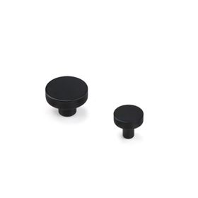 System 26 mm SY1910 0026 AL6 Siyah Düğme Kulp