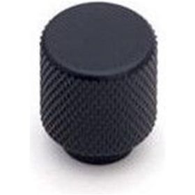 System 8 mm SY1965 0008 AL6 Siyah Düğme Kulp