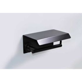 System BA1003 011 AL6 Hoop Kapaklı Siyah Tuvalet Kağıtlığı