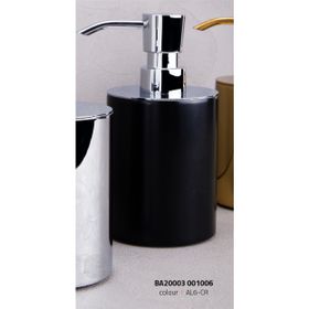 System BA2003 006 AL6-CR Siyah Krom Sıvı Sabunluk
