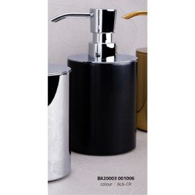 System BA2003 006 AL6-CR Siyah Krom Sıvı Sabunluk