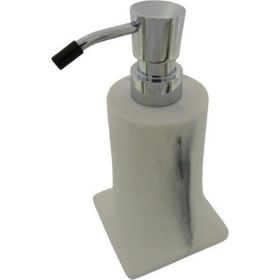 System BA2007 006 R3-CR Beyaz Krom Sıvı Sabunluk