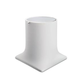 System BA4007 030 R1-CR Beyaz Krom Çöp Kovası