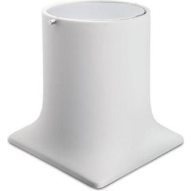 System BA4007 030 R1-CR Beyaz Krom Çöp Kovası