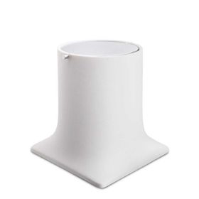 System BA4007 030 R1-CR Beyaz Krom Çöp Kovası