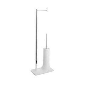 System BA4015048R1-CR Beyaz Krom Hareketli WC Seti