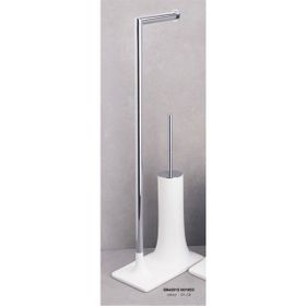 System BA4015048R1-CR Beyaz Krom Hareketli WC Seti