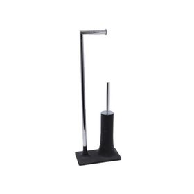 System BA4015048R2-CR Siyah Krom Hareketli WC Seti