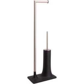 System BA4015048R2-NBM Siyah Nikel Saten Mat Hareketli WC Seti