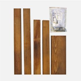 SZN SZN51 Teak Ladin Göknar Dikdörtgen Salon Kahverengi Dekoratif Raf