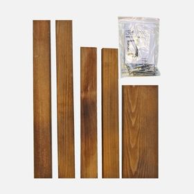 SZN SZN51 Teak Ladin Göknar Dikdörtgen Salon Kahverengi Dekoratif Raf