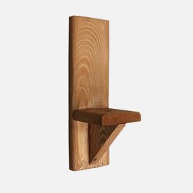 SZN SZN51 Teak Ladin Göknar Dikdörtgen Salon Kahverengi Dekoratif Raf