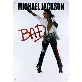 T-Bek Dekoratif Vintage M.Jackson Bad 20x30 cm Metal Pano Poster