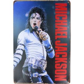 T-Bek Dekoratif Vintage Michale Jackson 20x30 cm Metal Pano Poster