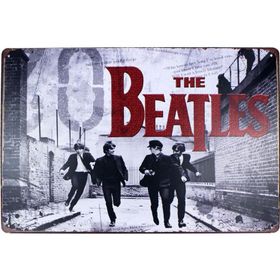 T-Bek Dekoratif Vintage The Beatles 20x30 cm Metal Pano Poster