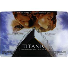 T-Bek Dekoratif Vintage Titanic 20x30 cm Metal Pano Poster