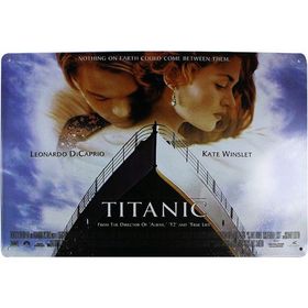 T-Bek Dekoratif Vintage Titanic 20x30 cm Metal Pano Poster