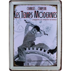 T-Bek Vintage Chaplin 30x40 cm Metal Pano Poster