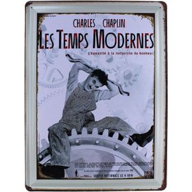 T-Bek Vintage Chaplin 30x40 cm Metal Pano Poster