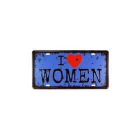 T-Bek Vintage Women 15x30 cm Metal Plaka Poster