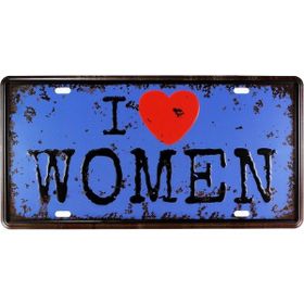 T-Bek Vintage Women 15x30 cm Metal Plaka Poster