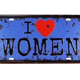 T-Bek Vintage Women 15x30 cm Metal Plaka Poster