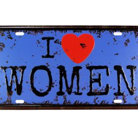 T-Bek Vintage Women 15x30 cm Metal Plaka Poster
