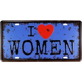 T-Bek Vintage Women 15x30 cm Metal Plaka Poster